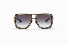Mens | Soldier Sunglass | Black - Gold | Dark Grey Gradient