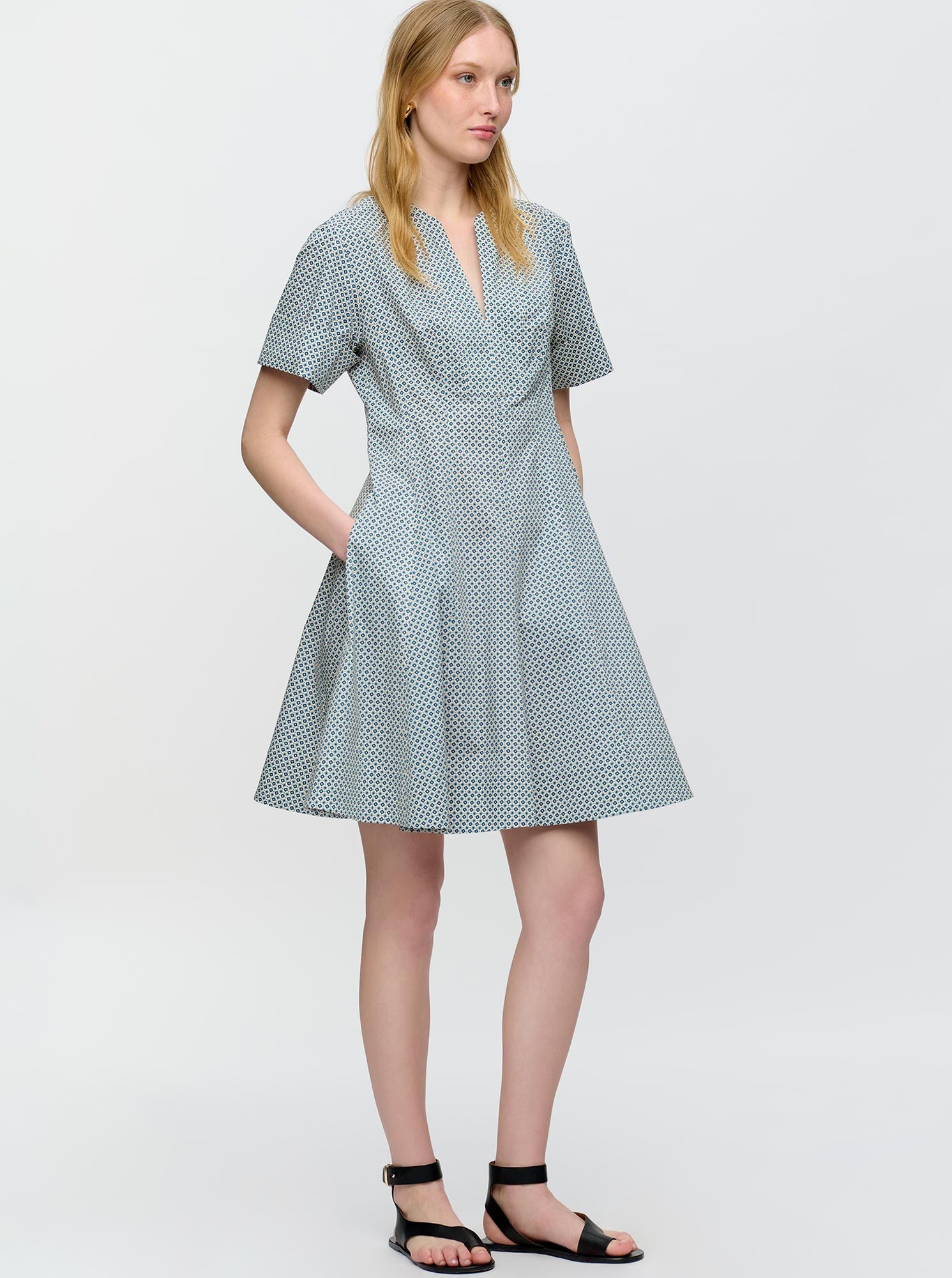 Sora Flared Dress | Blue Print