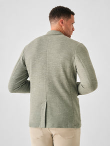 Mens - Inlet Knit Blazer | Olive Brush Melange