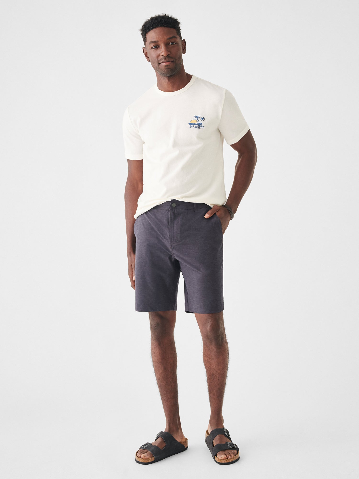 The Belt Loop All Day Shorts (9") By Faherty In Charcoal