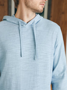 Sunwashed Slub Hoodie by Faherty in Blue Breeze