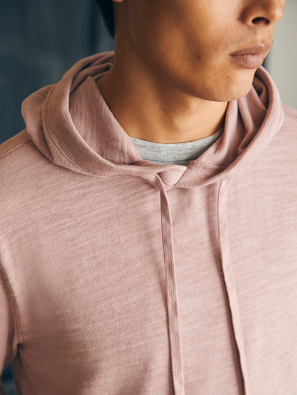 Sunwashed Slub Hoodie by Faherty in Spring Quartz