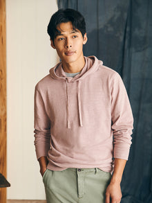 Sunwashed Slub Hoodie by Faherty in Spring Quartz