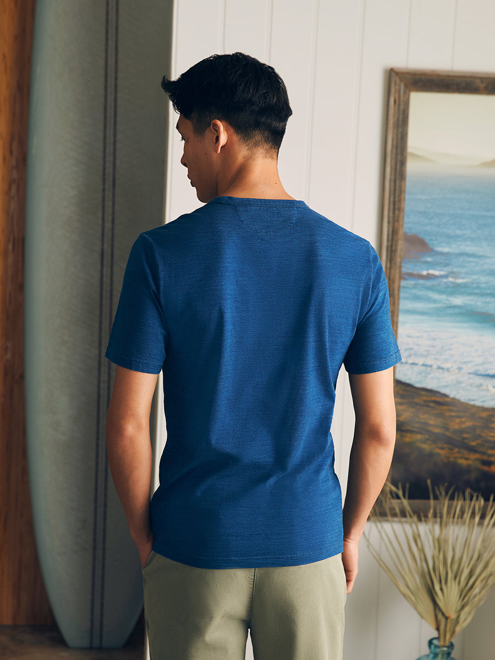 Mens - Sunwashed Indigo Pocket Tee | Midnight Wash