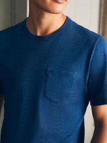 Mens - Sunwashed Indigo Pocket Tee | Midnight Wash