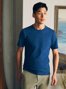 Mens - Sunwashed Indigo Pocket Tee | Midnight Wash