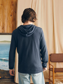 Mens - Sunwashed Slub Zip Hoodie | Blue Nights