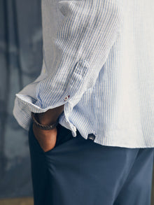 Mens - Linen Laguna Shirt | Summer Classic Stripe