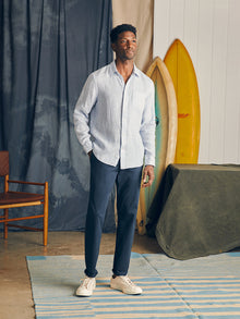 Mens - Linen Laguna Shirt | Summer Classic Stripe