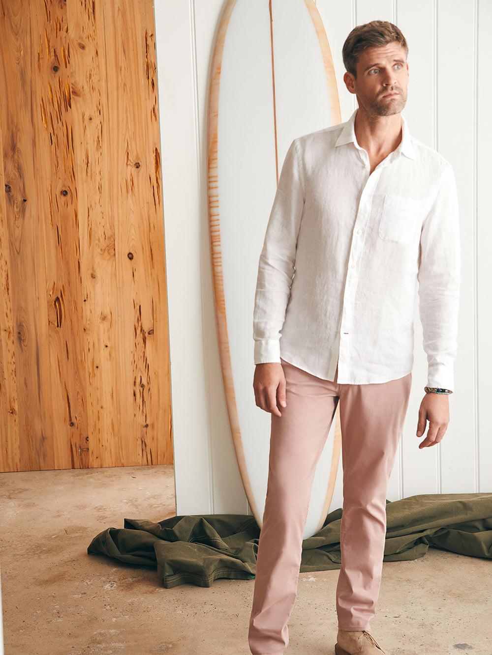 Mens - Linen Laguna Shirt | White