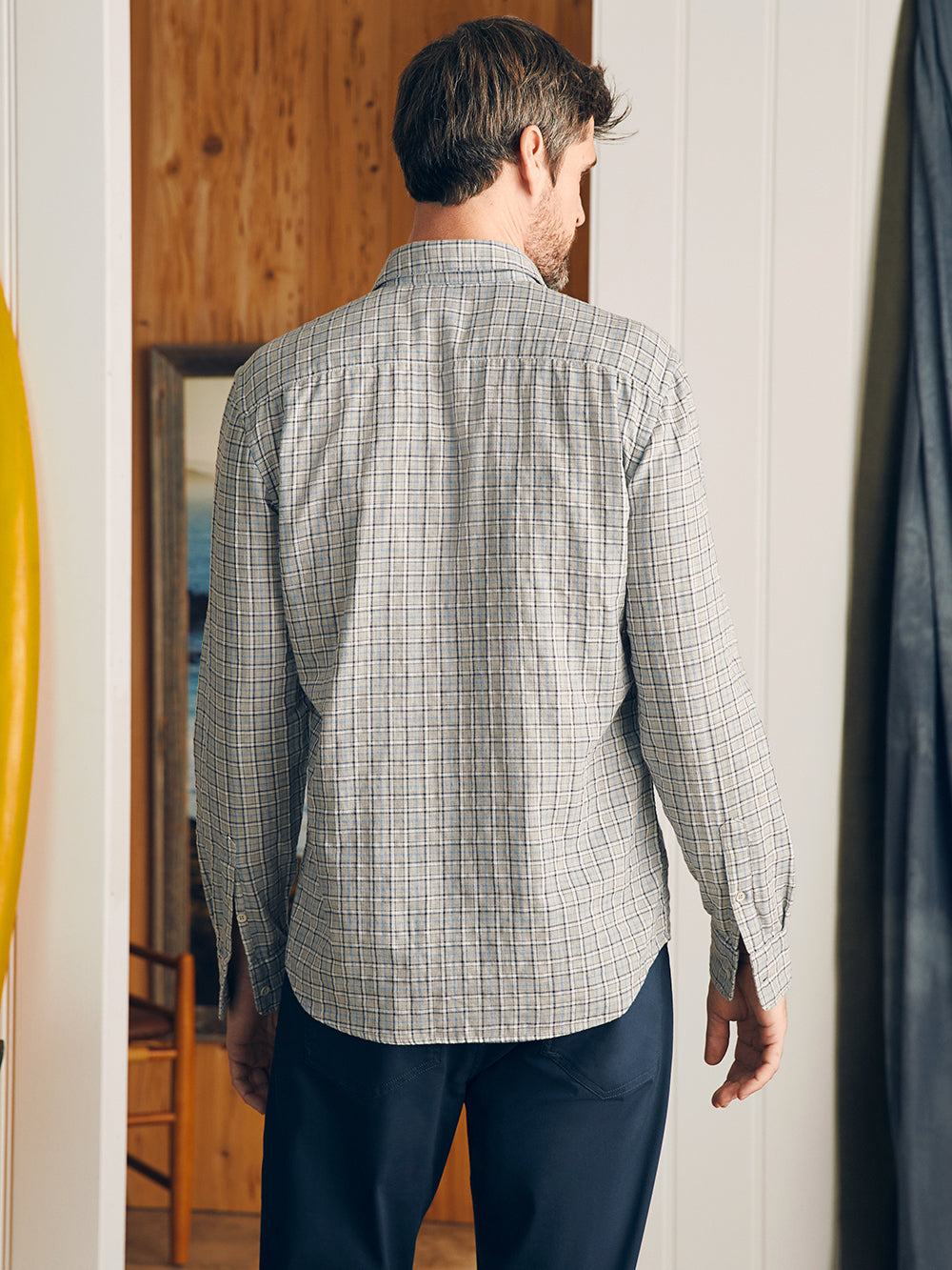 Mens - Sunwashed Chambray Shirt | Silver Falls Plaid