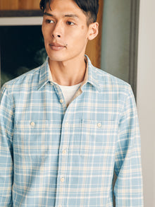 Mens - The Surf Flannel | Seabrooks Sand Plaid