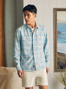 Mens - The Surf Flannel | Seabrooks Sand Plaid