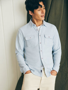 Mens - Legend  Sweater Shirt  | Ice Blue Twill