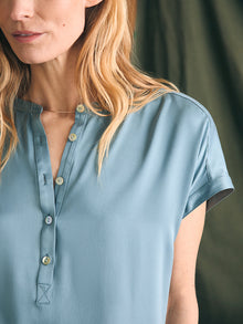 Womens - Sandwashed Silk Desmond Top | Lead