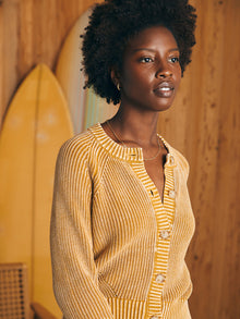 Womens - Sunwashed Fisherman Cardigan | Golden Brown