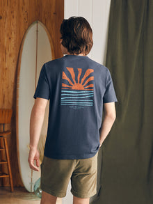 Mens - Sunwashed Graphic Tee | Dune Navy