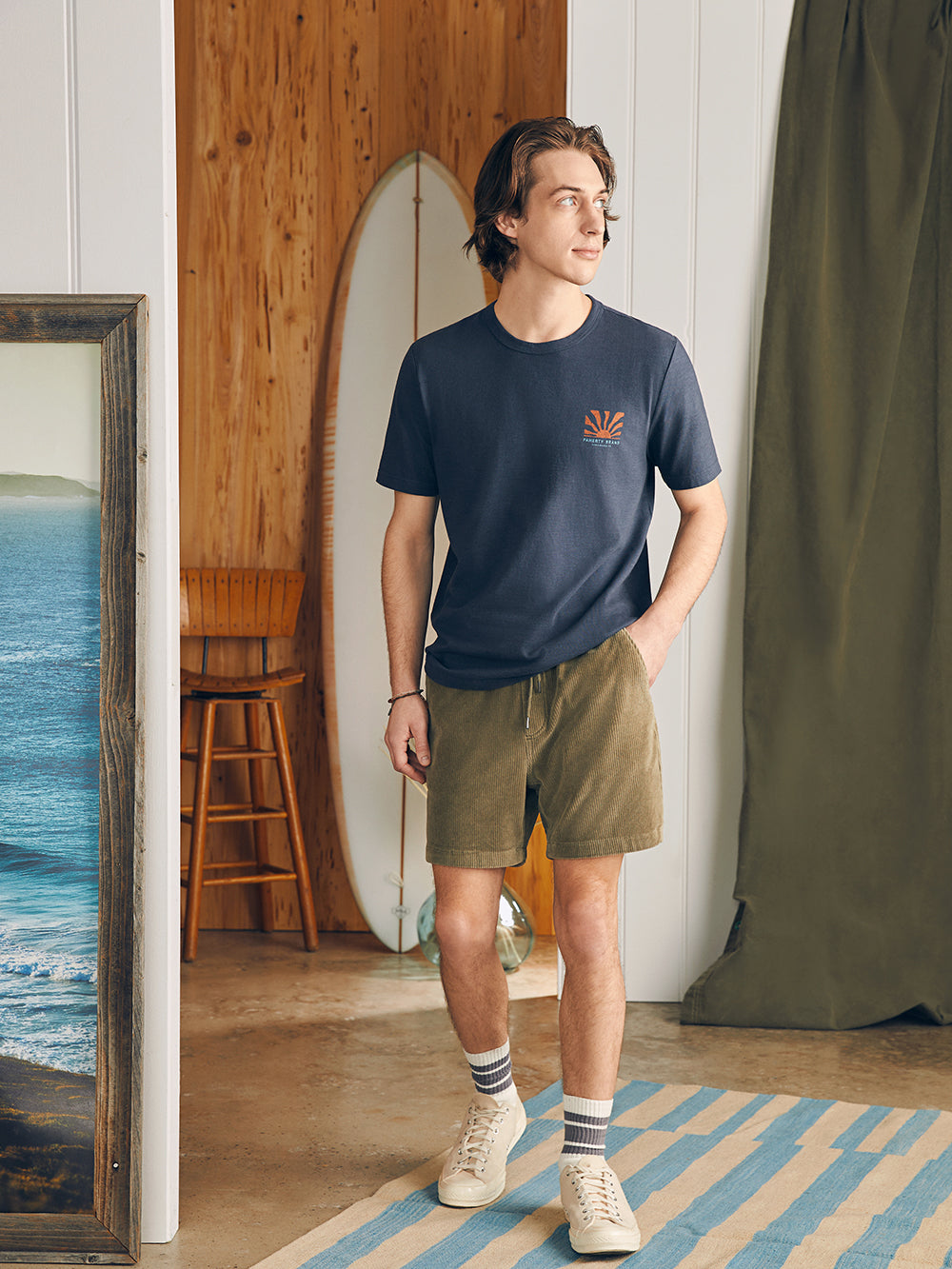 Mens - Sunwashed Graphic Tee | Dune Navy