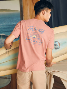 Mens - Sunwashed Graphic Tee | Faded Flag