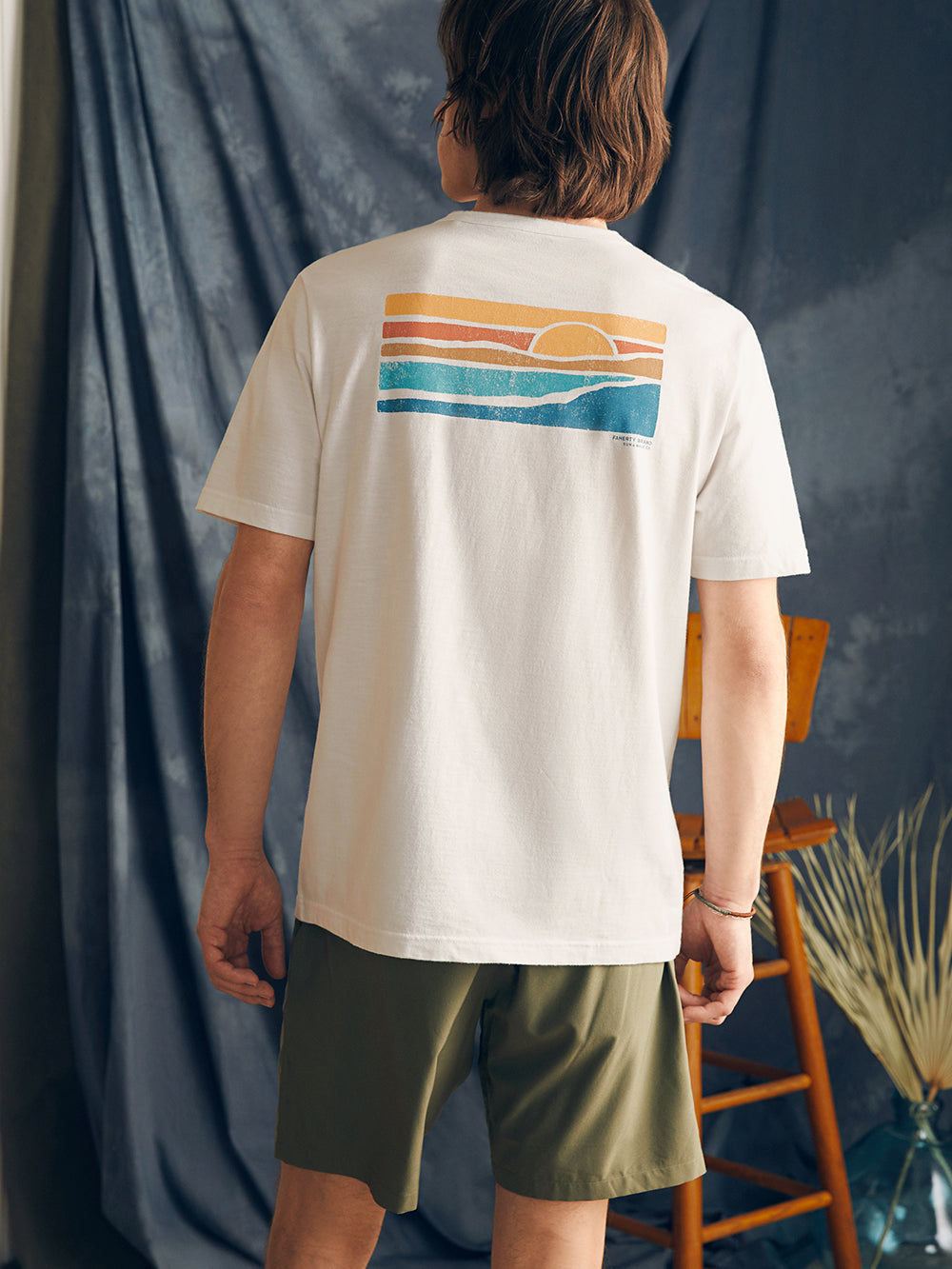 Mens - Sunwashed Graphic Tee | White