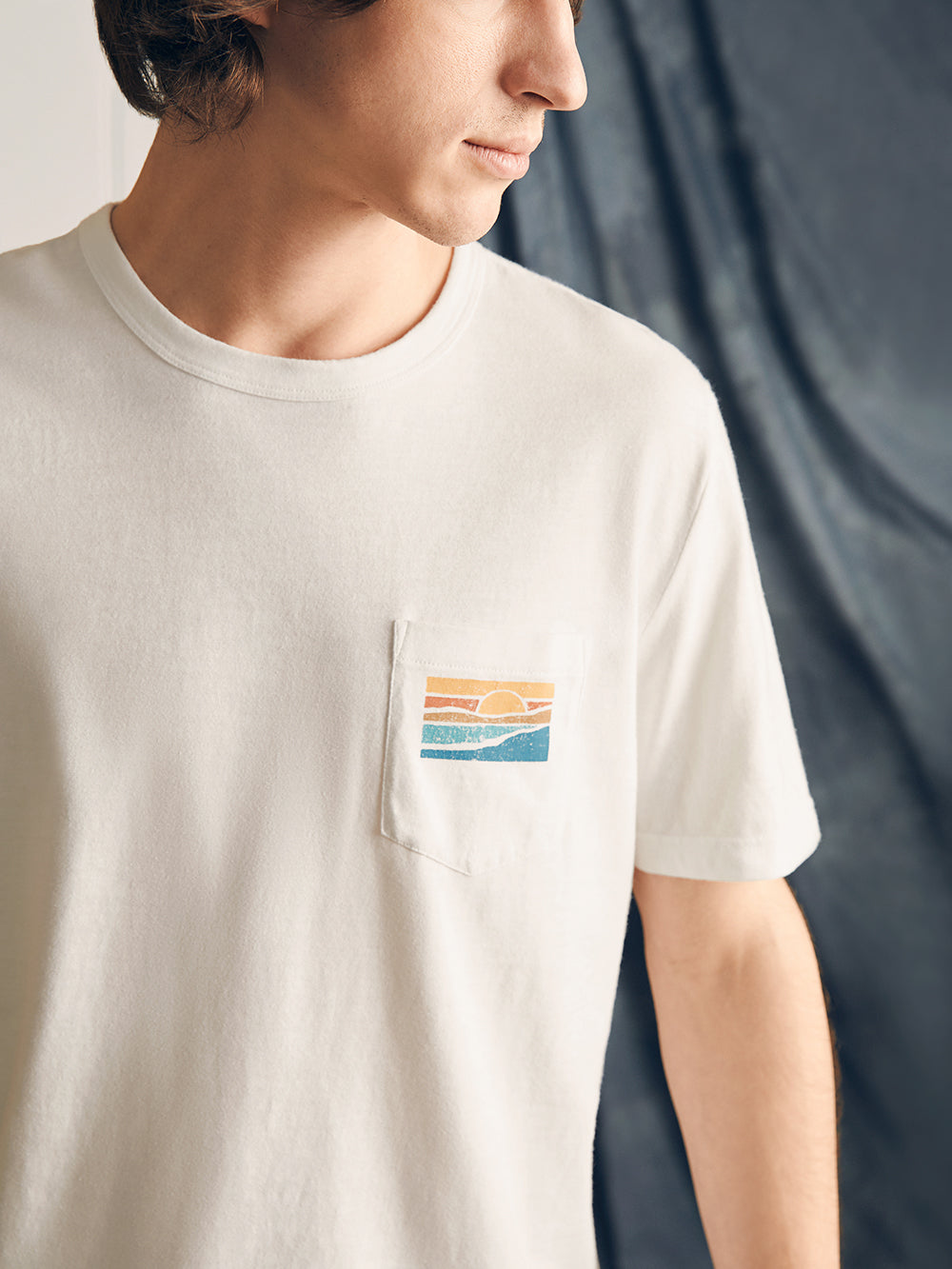 Mens - Sunwashed Graphic Tee | White