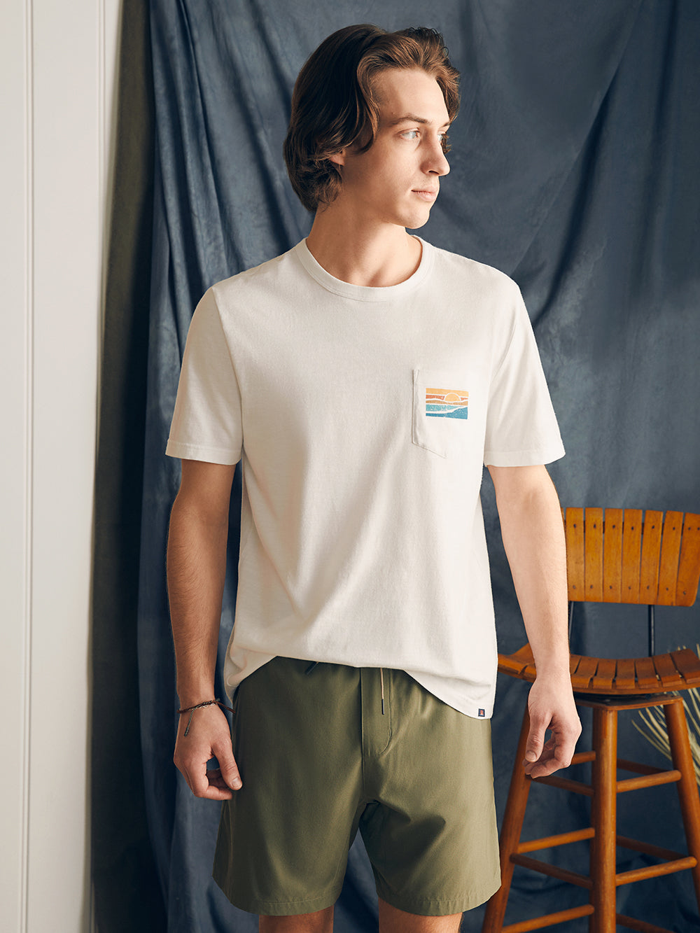 Mens - Sunwashed Graphic Tee | White