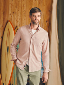 Mens - Sunwashed Chambray Shirt | Coastal Mauve