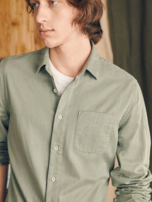 Mens - Sunwashed Chambray Shirt | Desert Olive