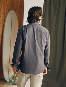 Mens - Sunwashed Chambray Shirt | Washed Charcoal