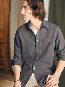 Mens - Sunwashed Chambray Shirt | Washed Charcoal