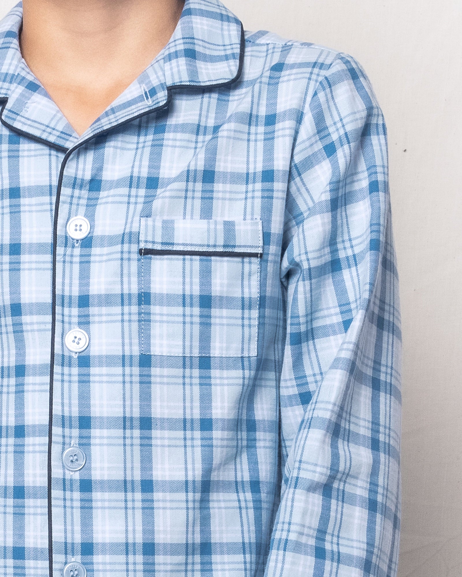 Kid's Twill Pajama Set | Seafarer Tartan