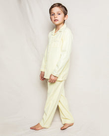 Kid's Twill Pajama Set | Yellow Gingham