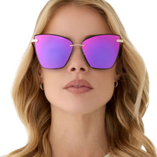 Womens | Becky V Sunglasses | Gold | Pink Rush Lenses