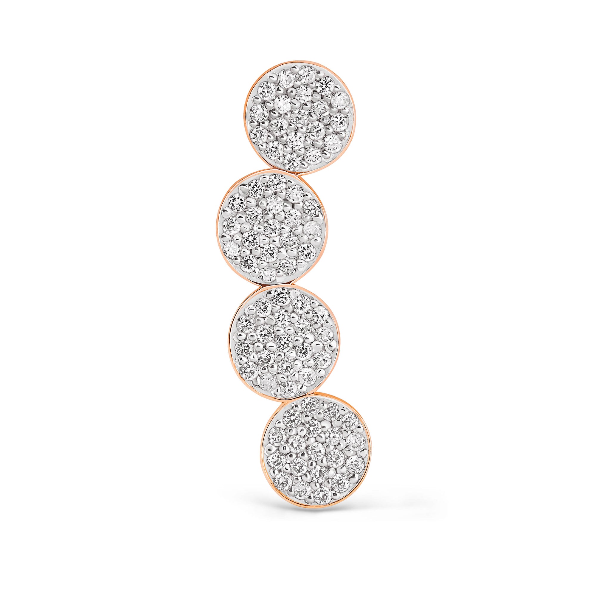 Mini Ever Solo Right Diamond Arc Earring | 18K Rose Gold