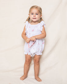 Baby's Twill Ruffled Romper | Butterflies