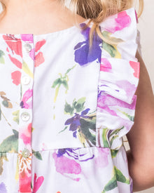 Baby's Twill Ruffled Romper | Gardens of Giverny