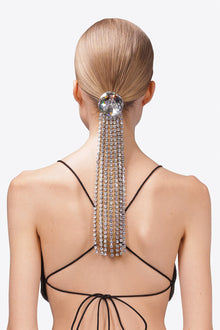 Crystal Chandelier Ponytail Holder | Crystal/Shiny Silver