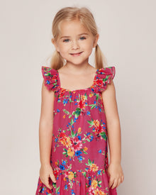 Girl's Twill Celeste Dress | Summer Blooms