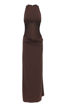 Nysa Maxi Dress | Brown