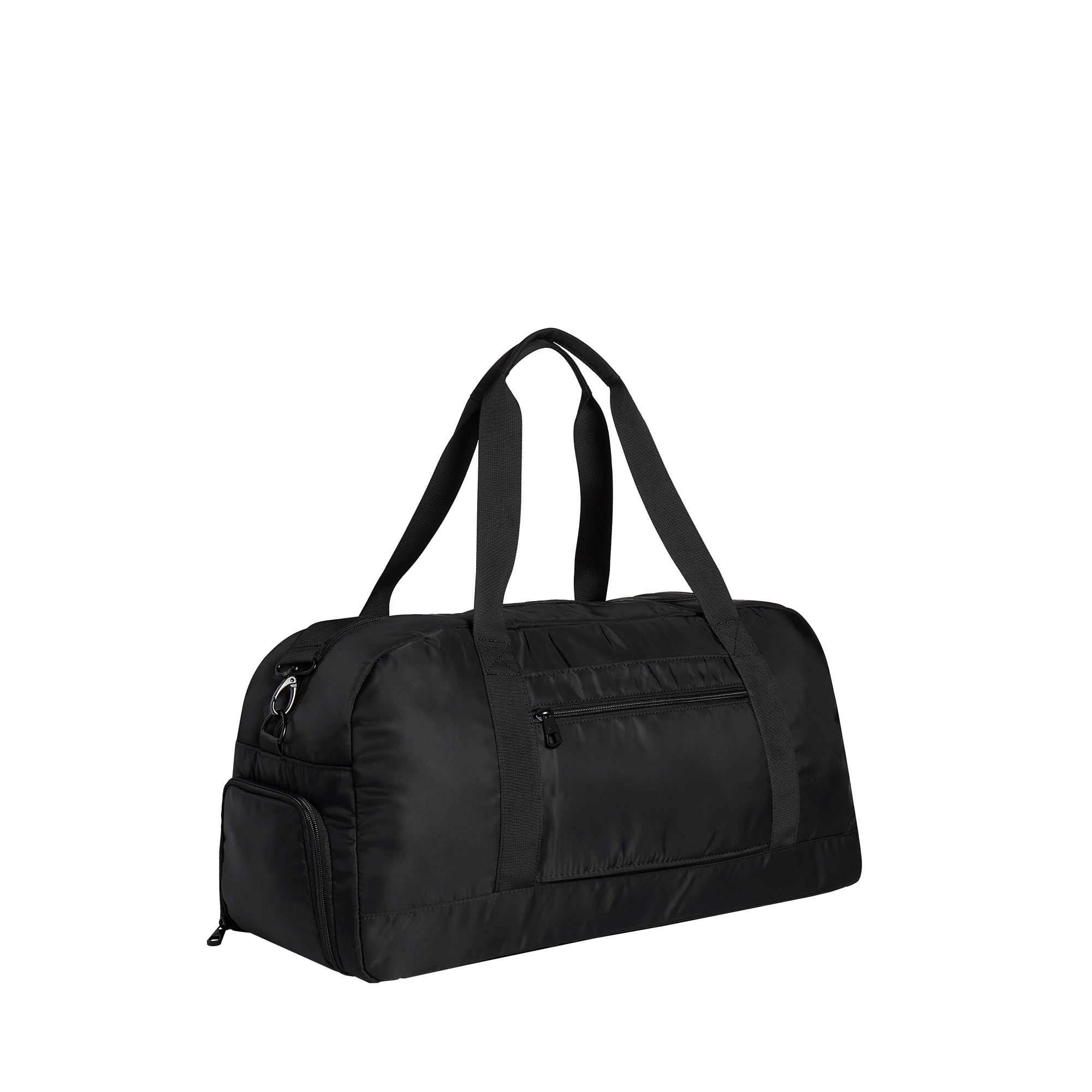 State bags Franklin weekender nylon black back view side angle click to zoom 