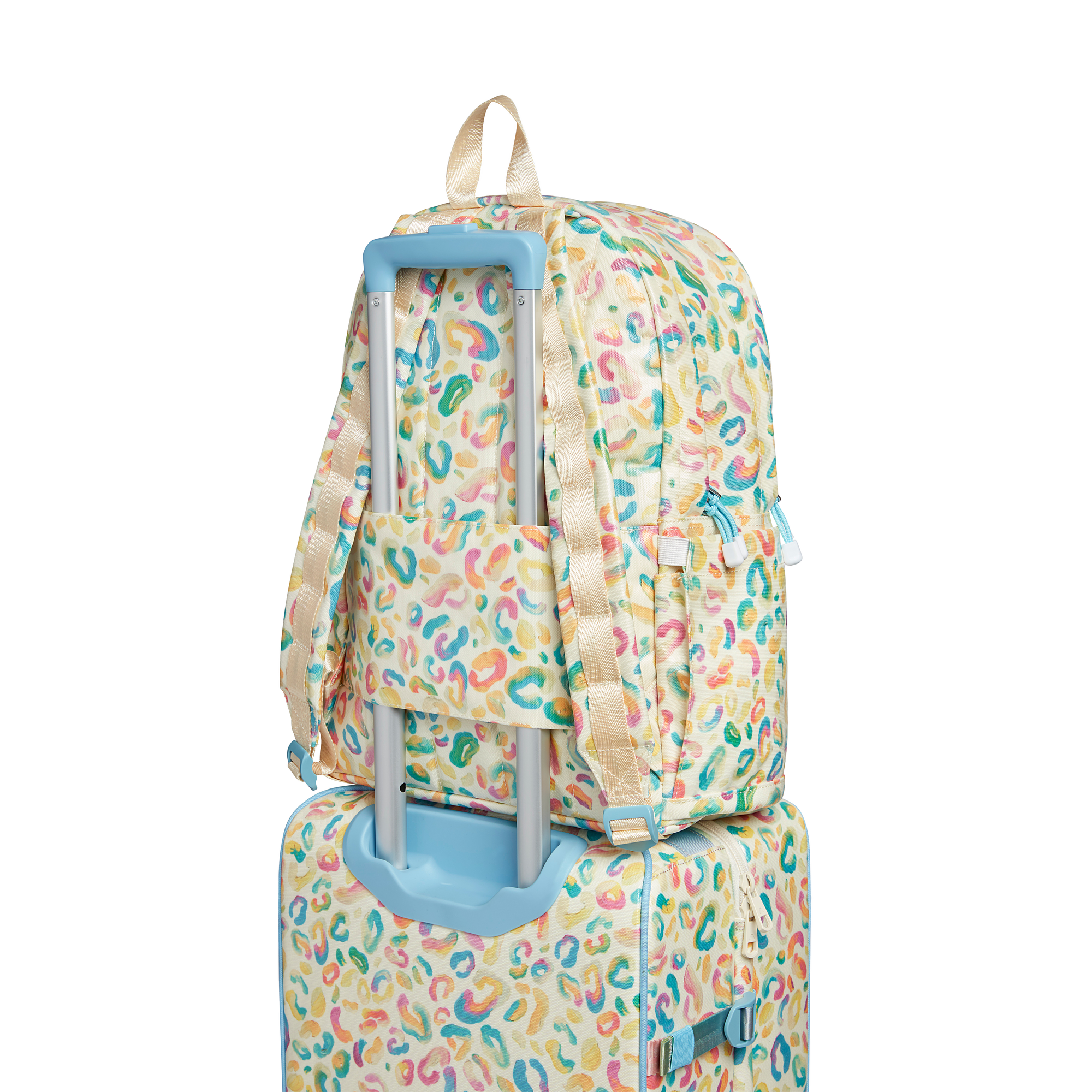 state bags kane kids large backpack metallic painterly animal travel sleeve slid through suitcase handle click to zoom