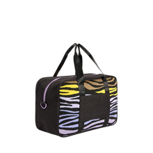 STATE Bags Rockaway Duffle Tech Knit Zebra Back View Click to Zoom