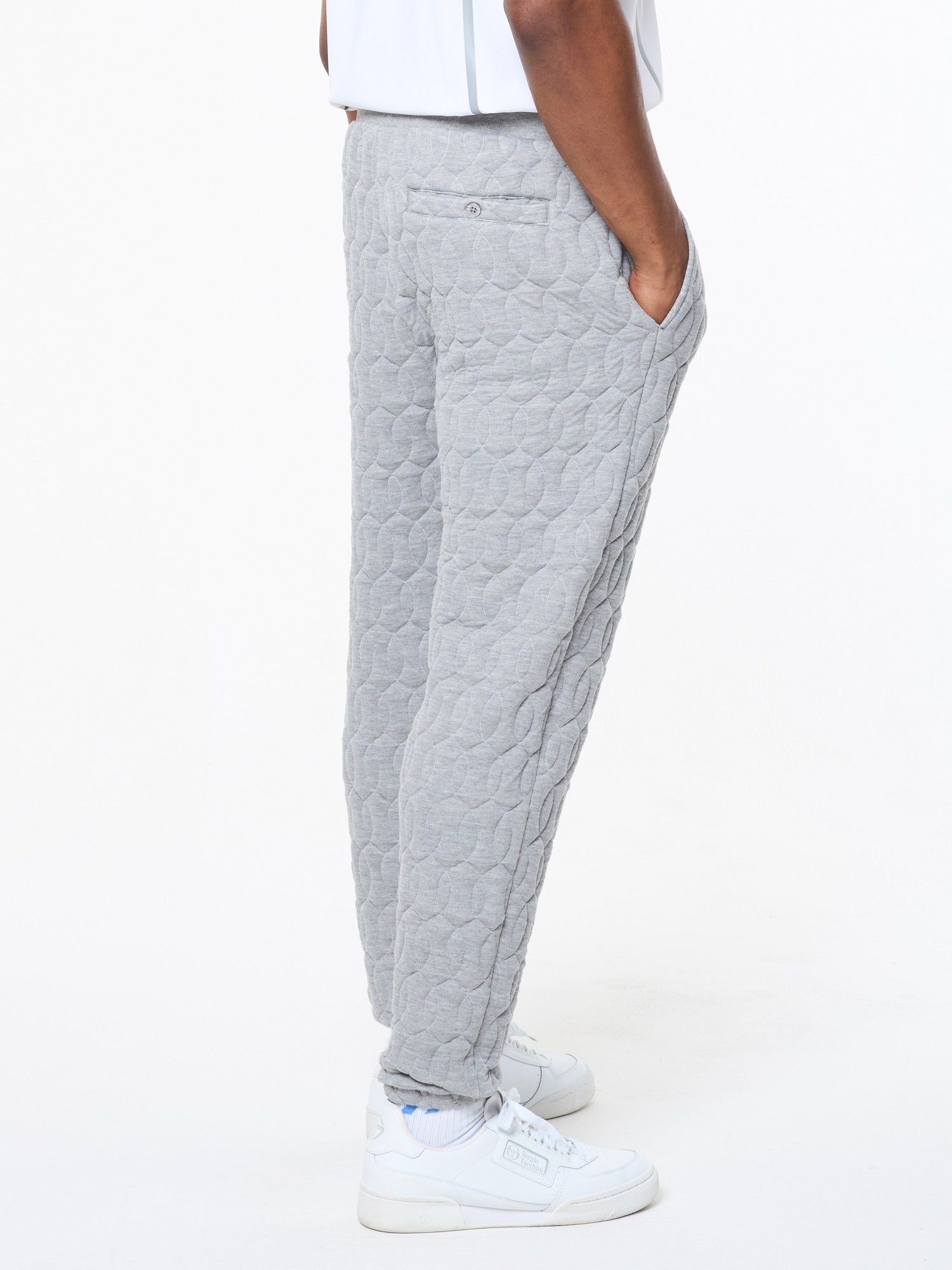 Men | Aversa Quilted Sweatpant | Light Heather Grey