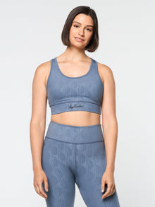 Women | Viano Printed Sports Bra | Grisaille