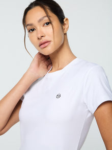 Women | Mirano Fitted Crop Top | Brilliant White