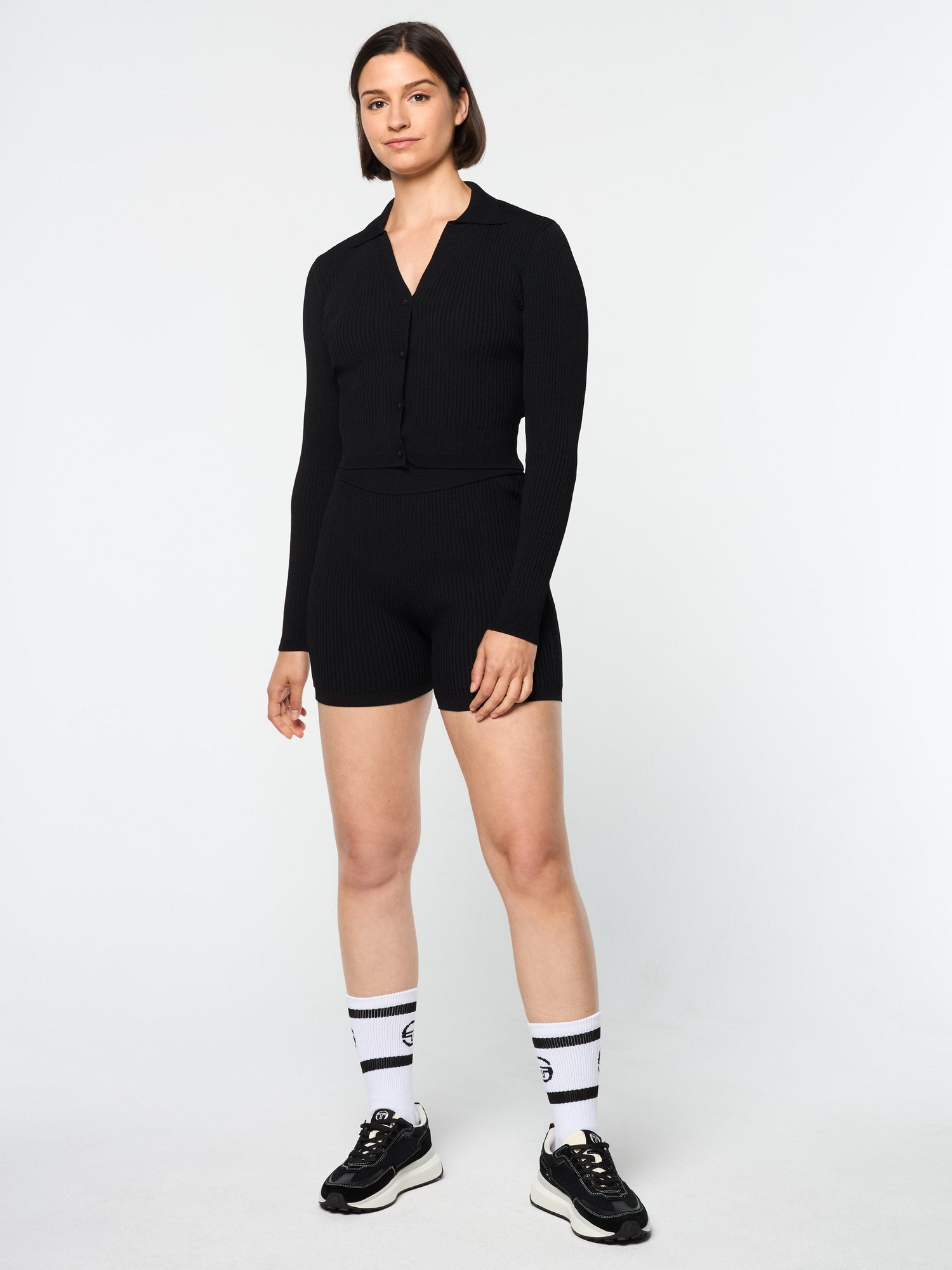 Women | Magreta Rib Cardigan | Black Beauty