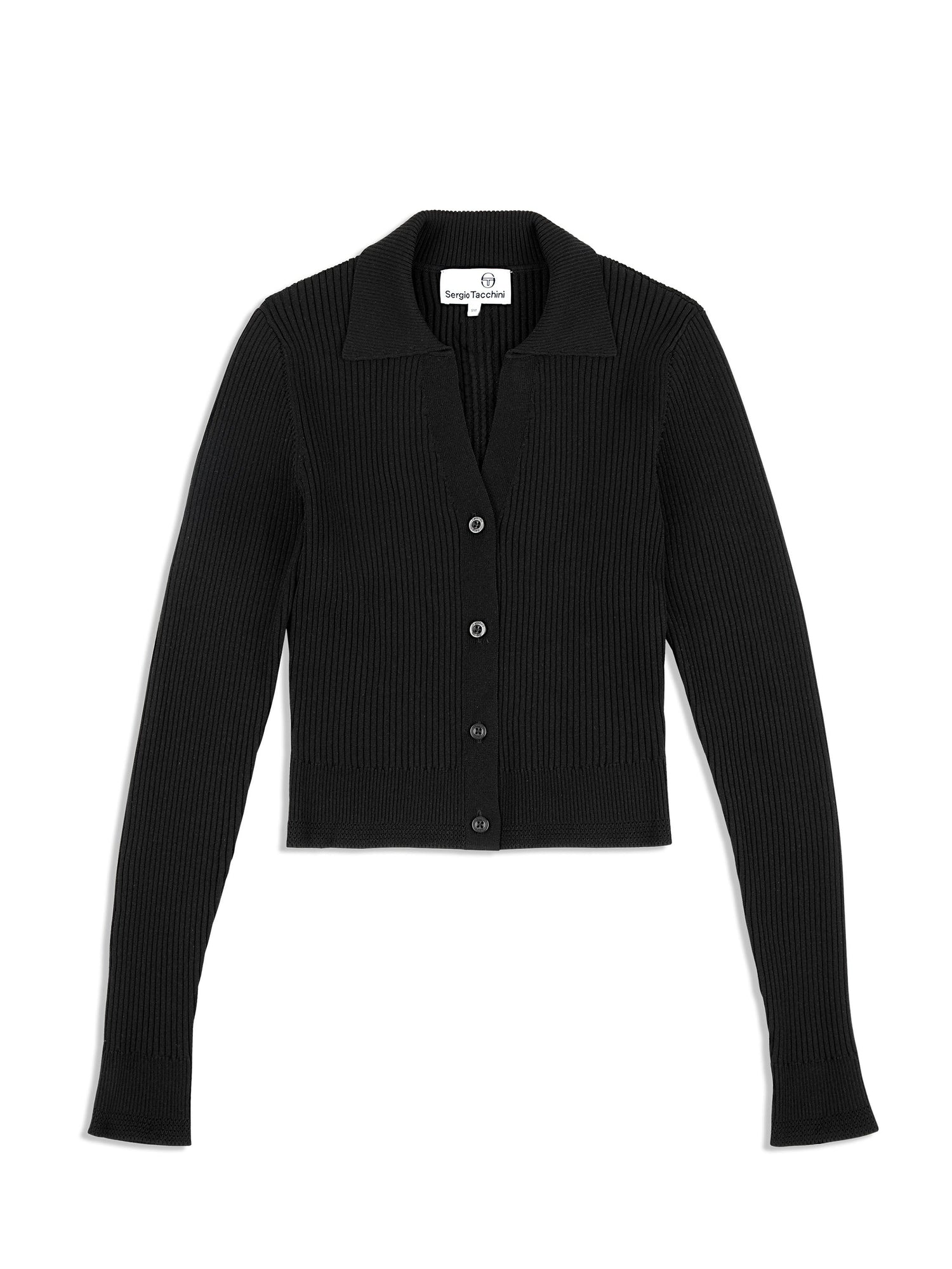 Women | Magreta Rib Cardigan | Black Beauty