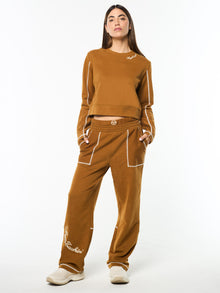Women | Greta Sweatpant | Bronze Brown