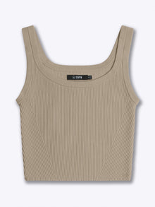Womens | Coreflex Form-Fitting Tank | Stone
