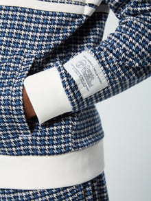 Men | Dallas Houndstooth Track Jacket | Maritime Blue